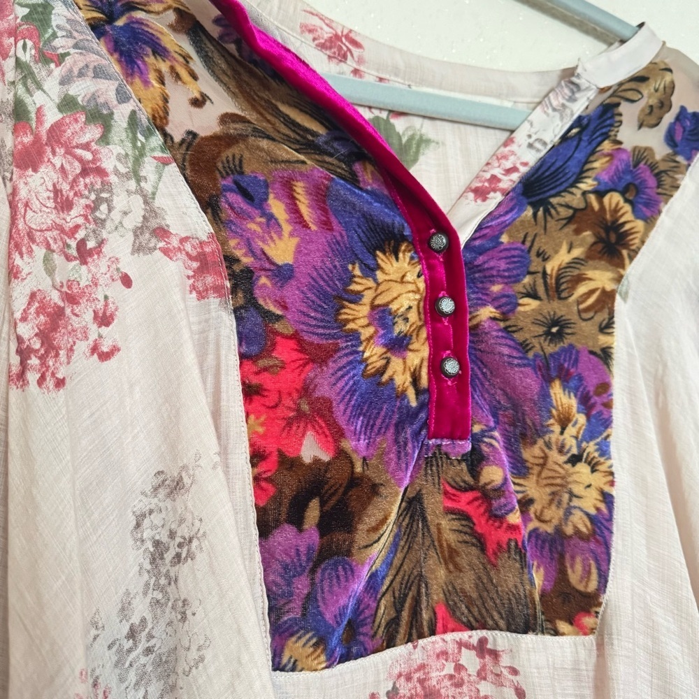 Soft Surroundings Floral Tunic Mixed Media - Picture 4 of 7